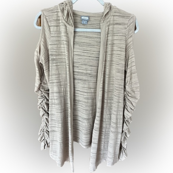 Her Universe Star Wars The Force Awakens Rey Cardigan Tan rouched Sleeves Medium - Picture 4 of 9